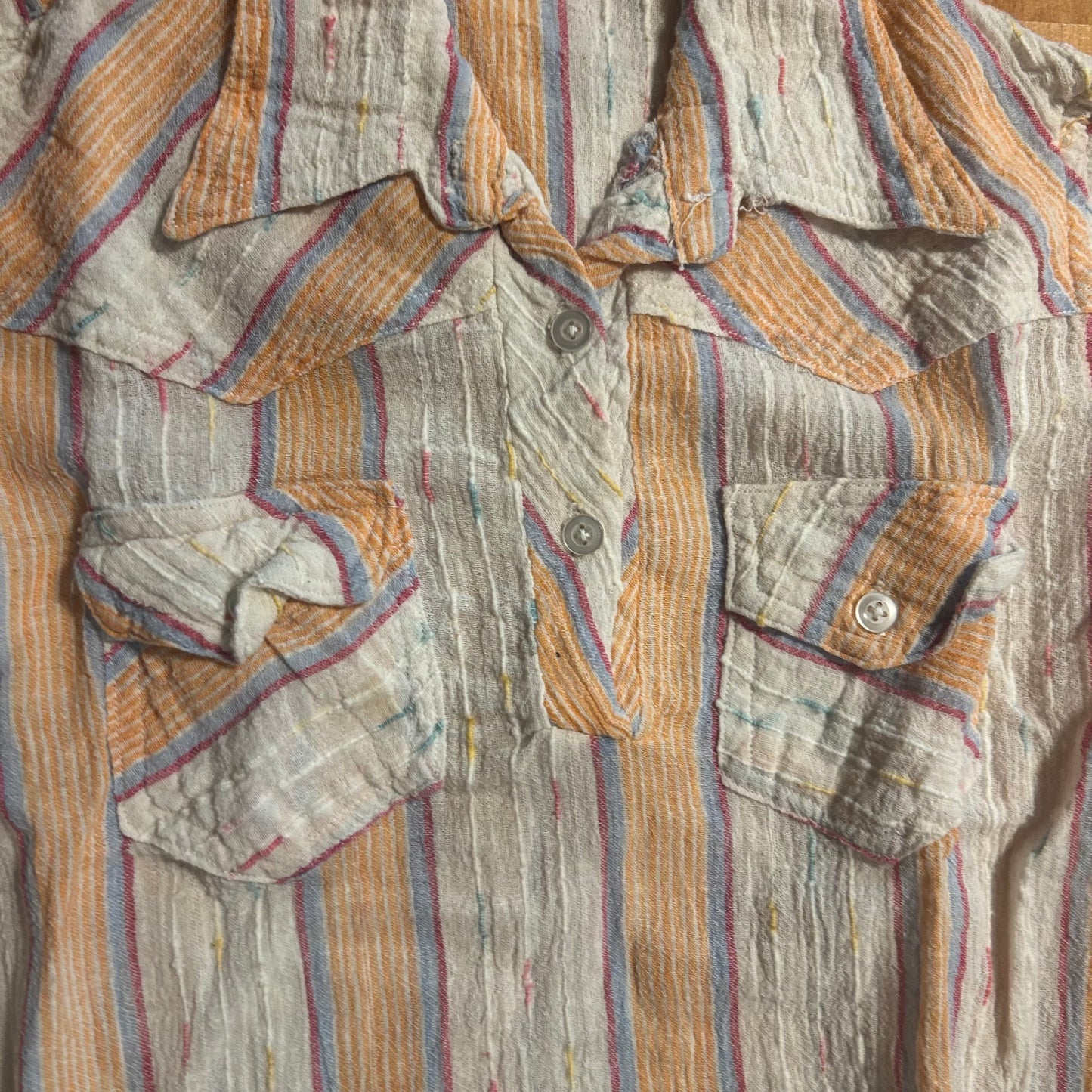 Mahudi’s Cotton Button Up Shirt - XSmall - 17” x 20”