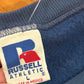 00’s Blue Blank Russell Athletic Crewneck Sweatshirt - Boxy Large - 23” x 25”