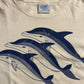 90’s Coastal Tees Dolphins Sanibel Sundial Resort Tshirt - Large - 22” x 29”