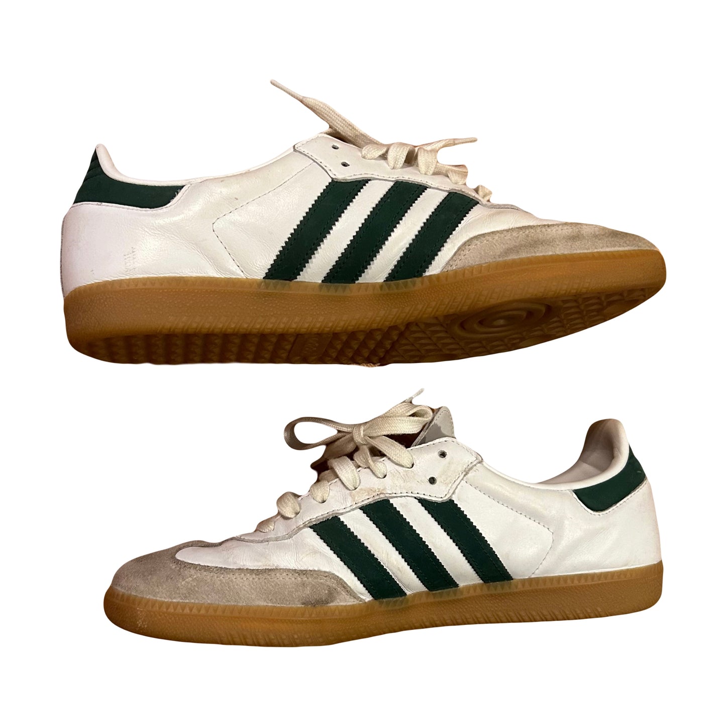 Adidas Samba Green Gum Sole Shoes - 11M