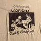 70/80’s Screen Stars 9th Annual Gambier Folk Festival Tan Tshirt - XSmall - 17” x 23”