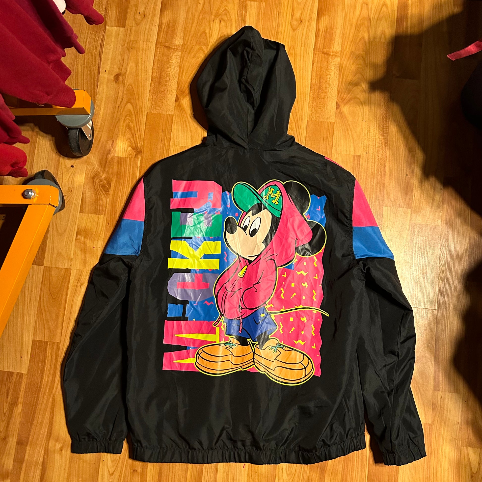 Disney Mickey Mouse Windbreaker Jacket Anorak Rain Wind Coat Disney Mickey Mouse Windbreaker Jacket Anorak Rain Wind Coat