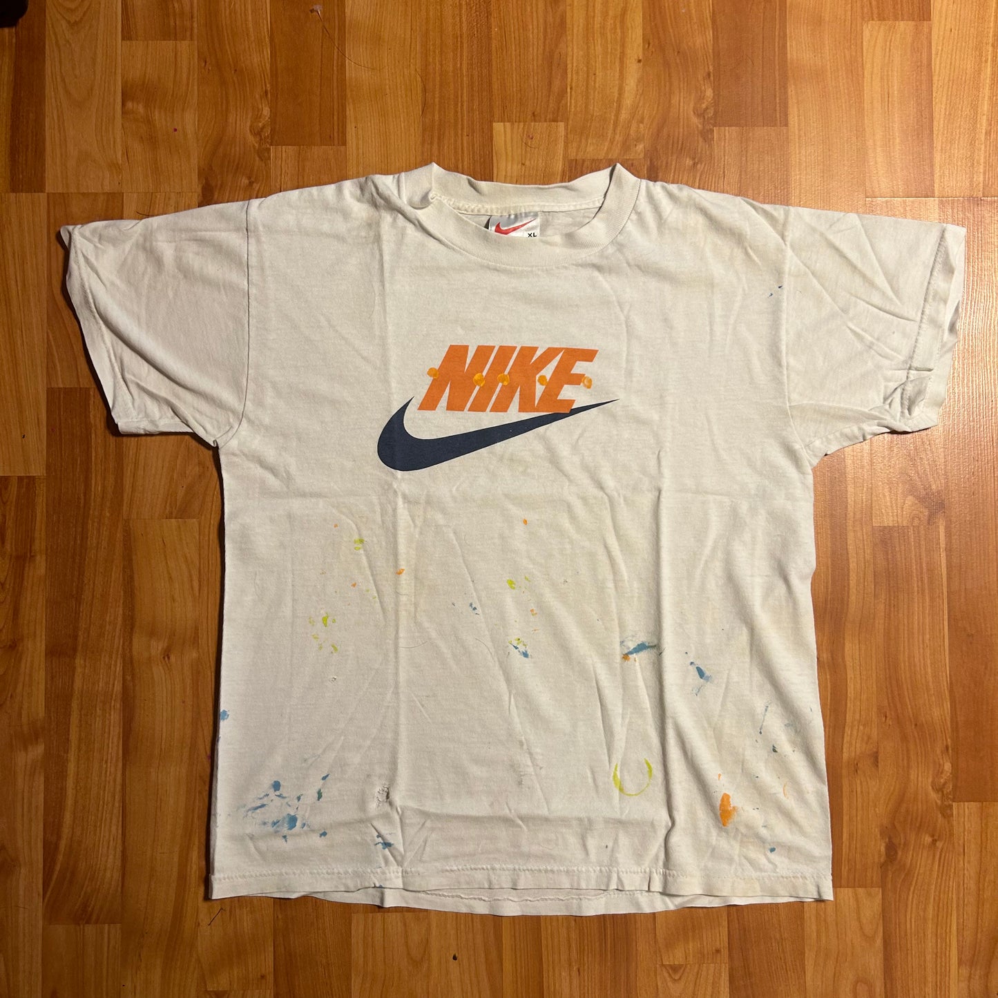 90’s Nike Swoosh Painter Tshirt - Medium - 20.5” x 26”