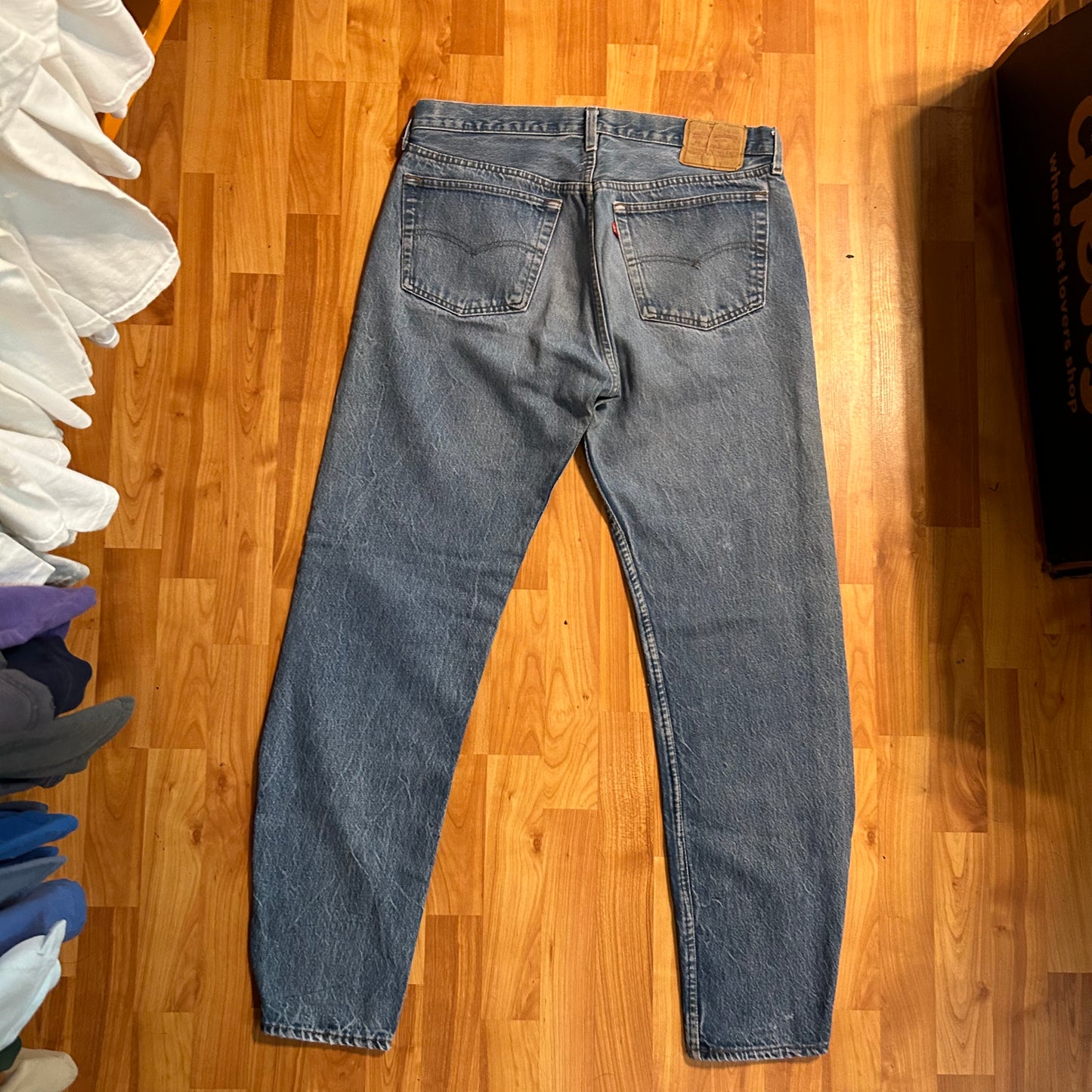 80/90’s Levi 501 Tapered Denim Jeans - 35” x 32”