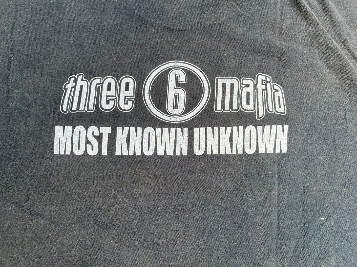 Three 6 Mafia Rap Shirt - XLarge - 28” x 31”