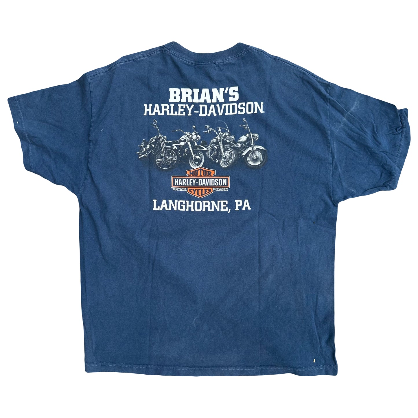 Harley Davidson Motorcycles Brian’s Longhorne Pennsylvania 1903 VTwin Power Tshirt - XLarge - 25” x 30”