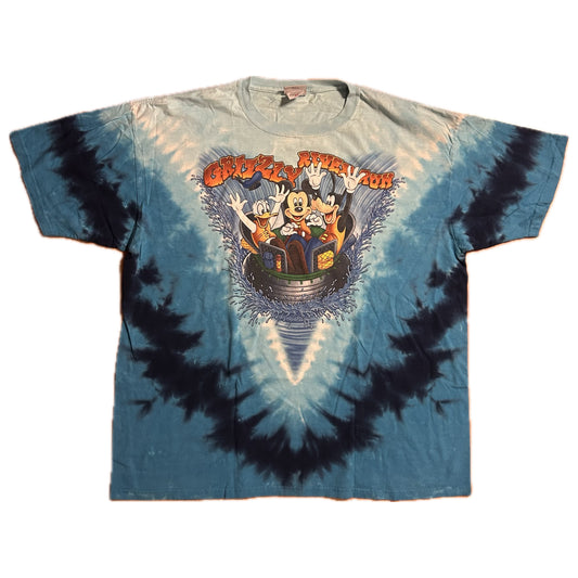 Disneyland Resort Grizzly River Run Mickey Goofy Donald Tshirt - XLarge - 26” x 31”