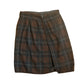 Plaid Brown Skirt - 30” x 21”