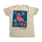 80’s Screen Stars Pacific Flamingo Tshirt - XLarge - 24” x 32”