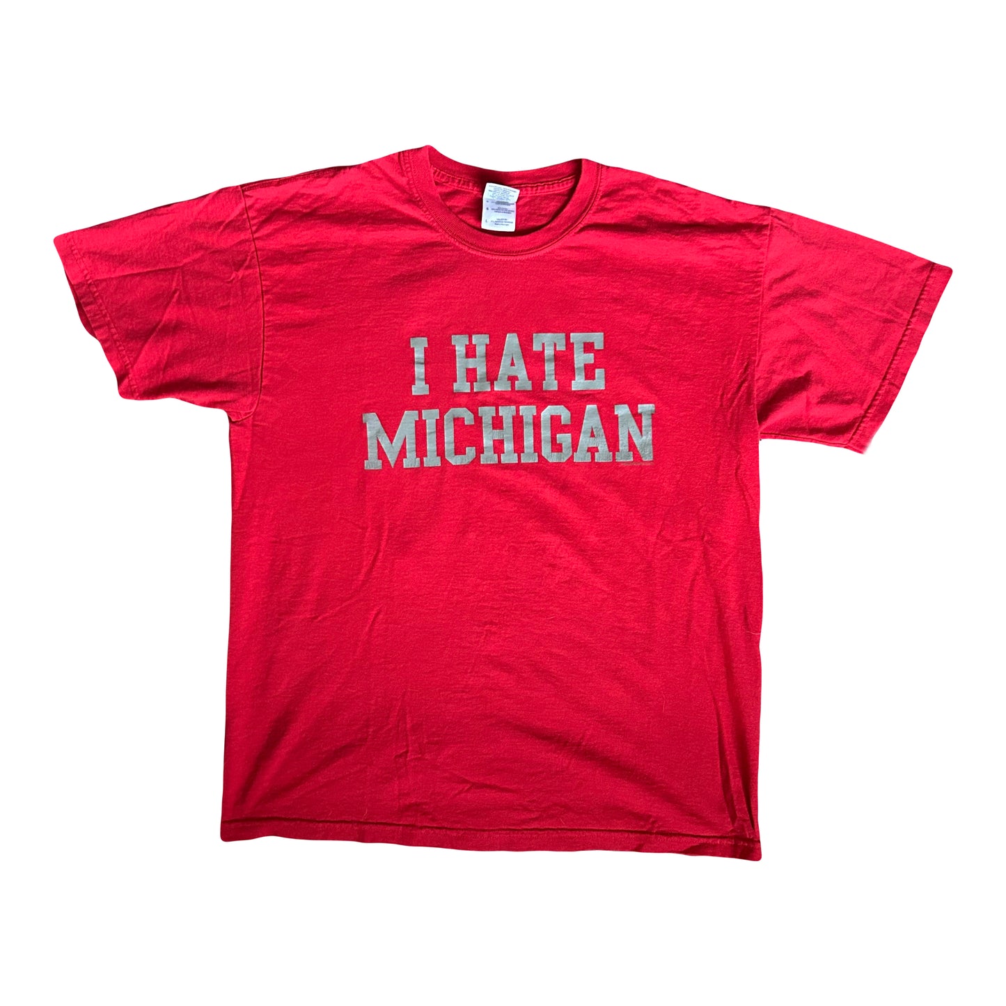 I Hate Michigan Tshirt - Large - 22” x 27”