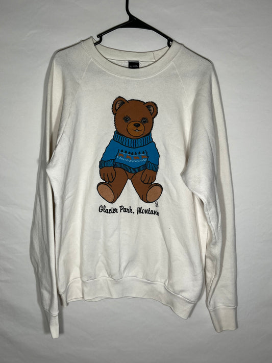 80/90's Montana Bear Crewneck - Large - 22” x 27”