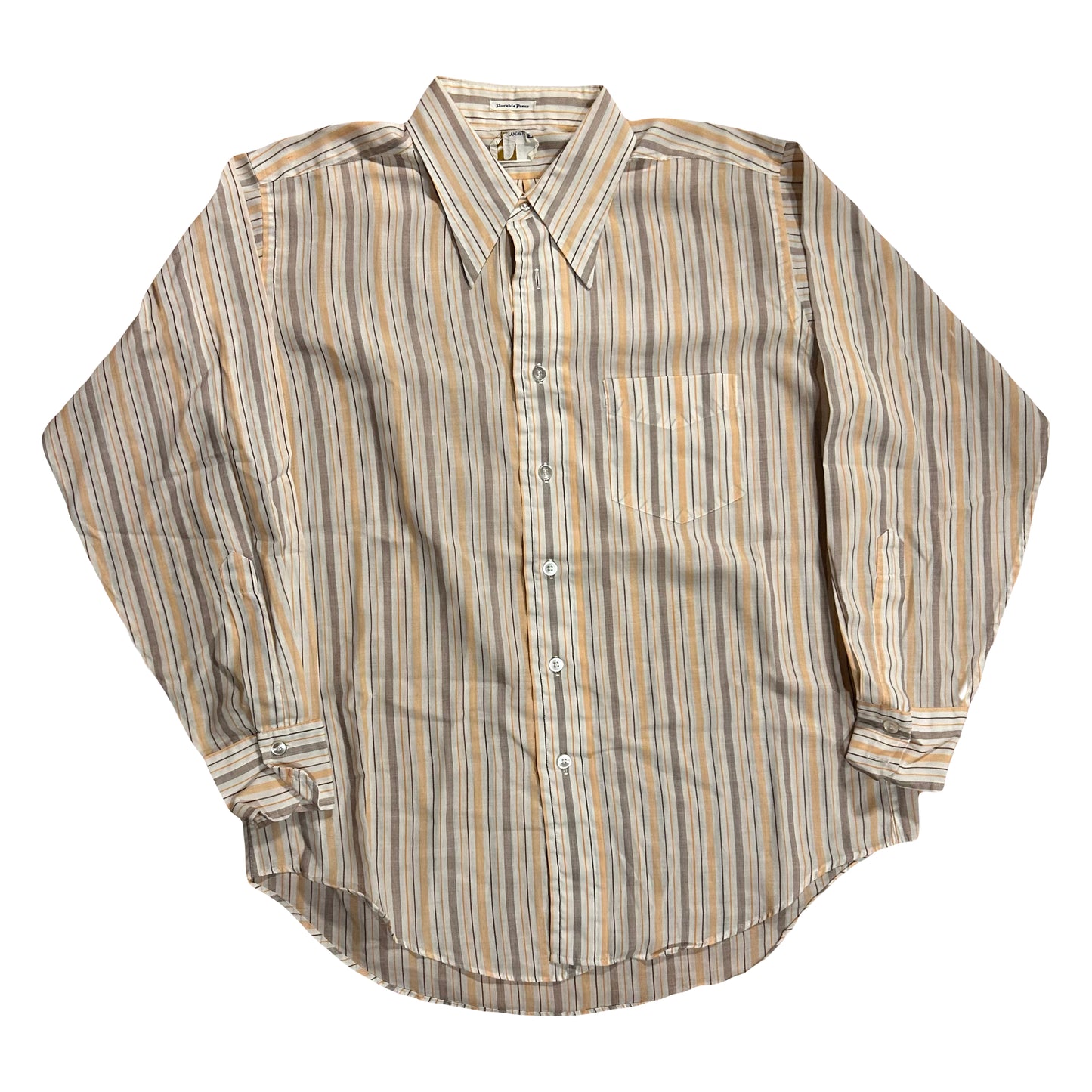 Lancaster Striped Button Up Collared Shirt - XLarge - 24” x 30”