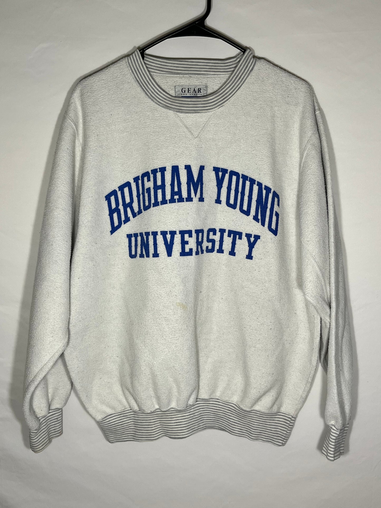 90's BYU Fleece Crewneck - Large - 23” x 27”