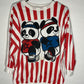 80's Variety USA Panda Half Sleeve Shirt - XLarge - 24” x 26”