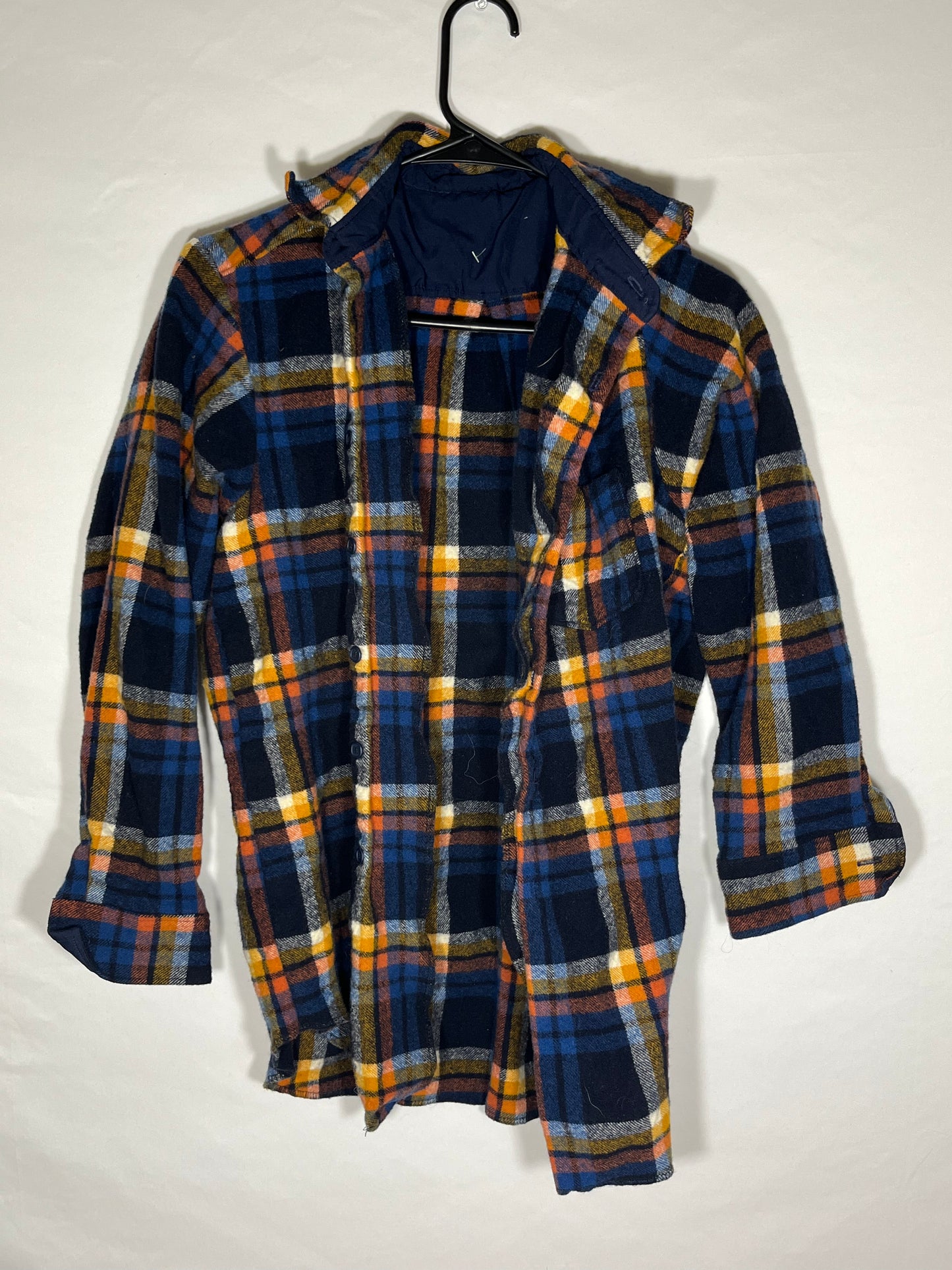 70/80's Flannel Longsleeve Button Up Shirt - Large - 22” x 28”