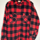 70's Penney Flannel Button Up Shirt - Large - 22” x 29”