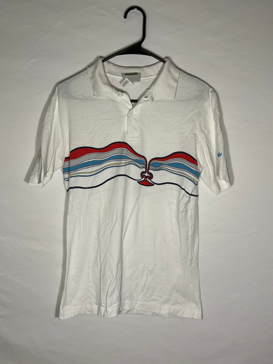 80's Adidas Button Up Shirt - XSmall - 17” x 25”