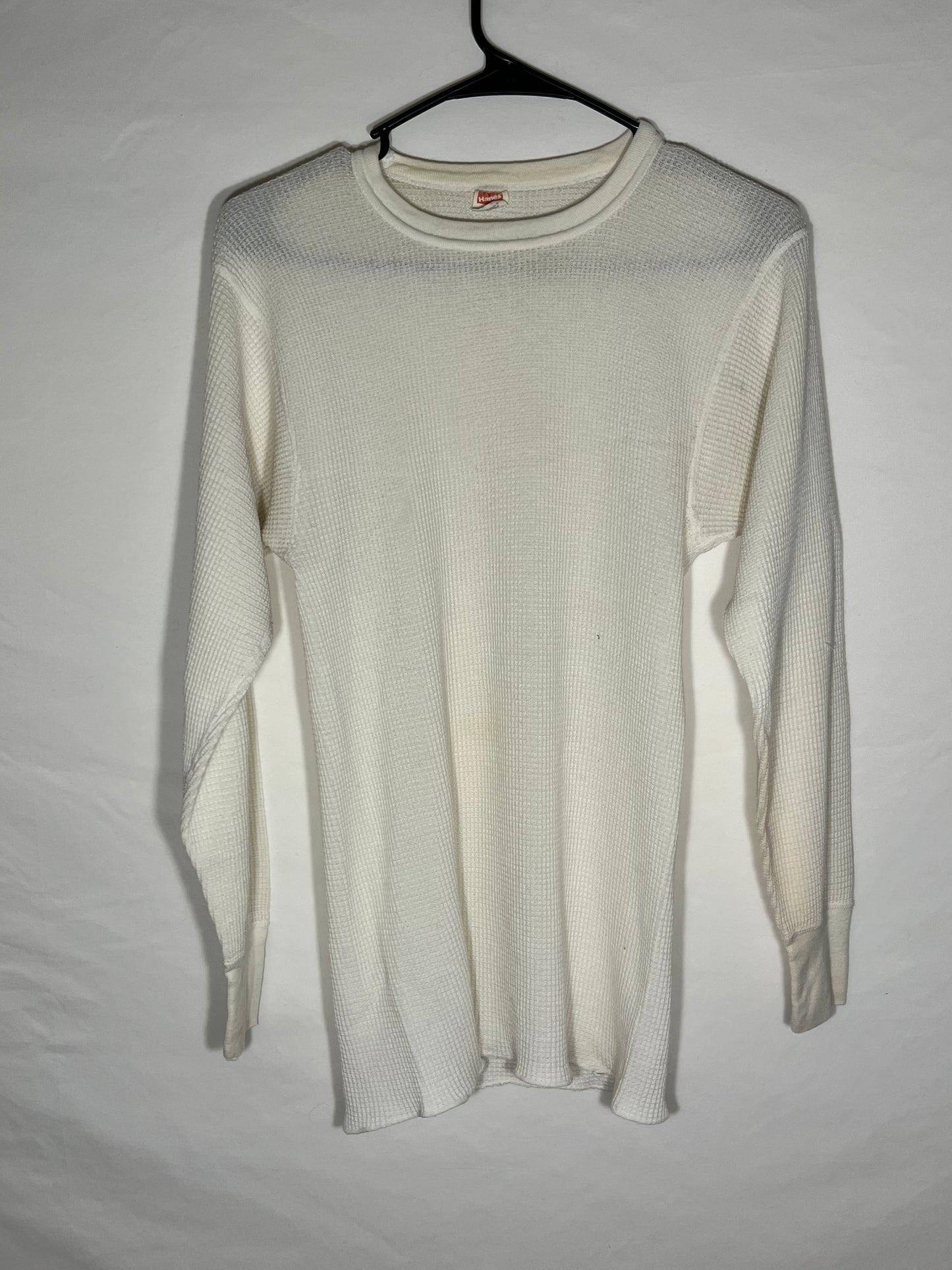 80's Hanes Thermal Longsleeve - Tagged XLarge - 15” x 28”