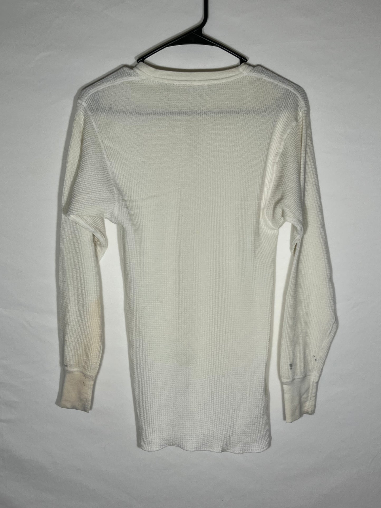 80's Hanes Thermal Longsleeve - Tagged XLarge - 15” x 28”