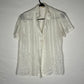 Stuart Lang Sheer Short Sleeve Button Up - Medium - 21” x 24”