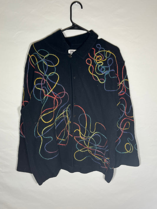 Chico's Design Wool Button Up Sweater - XLarge - 24.5” x 25”