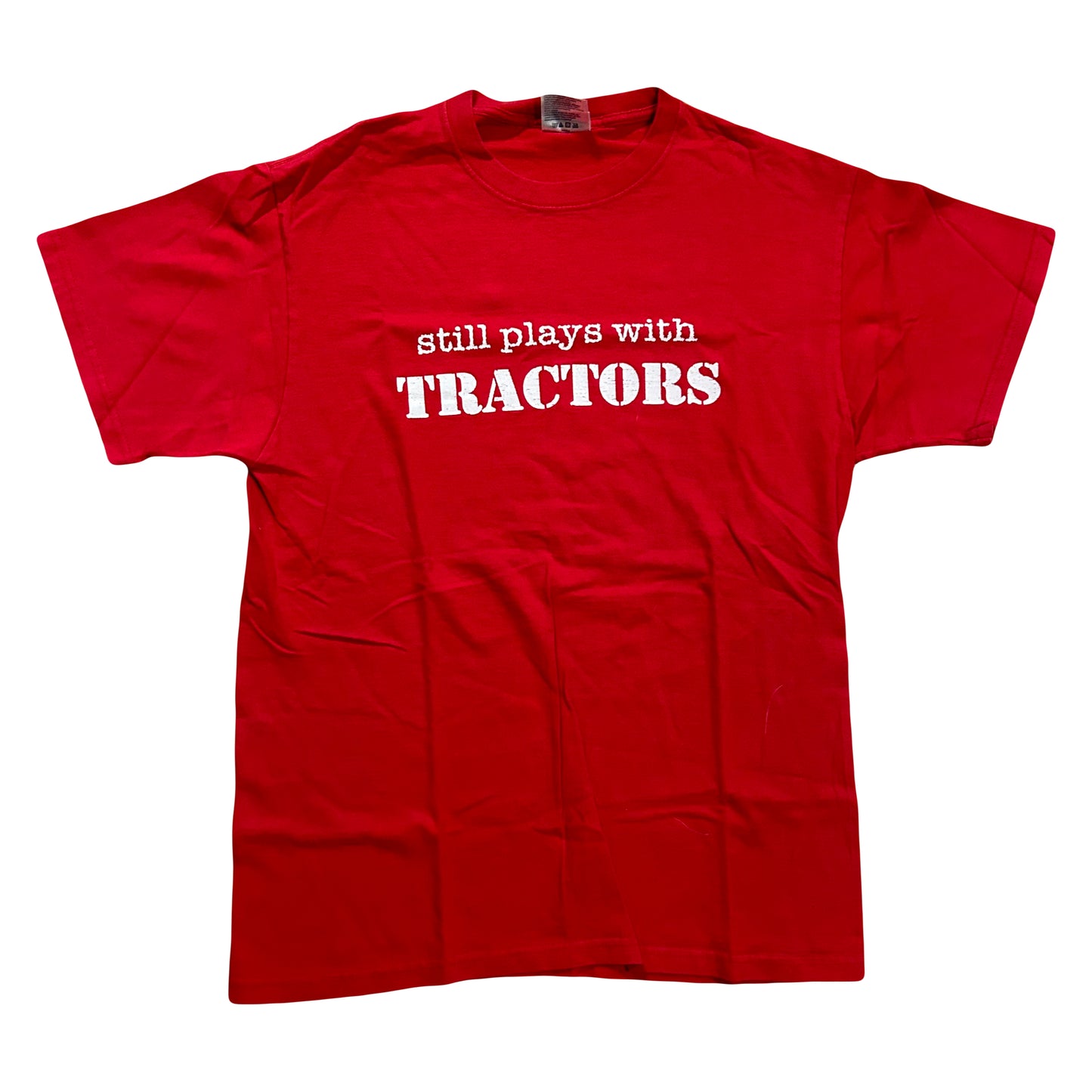 Port and Company Still Plays with Tractors Tshirt - Small - 19” x 27”