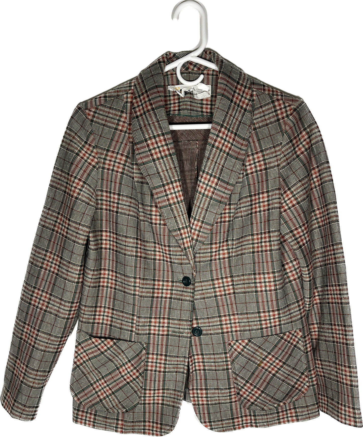 80's Plaid Blazer - XSmall - 17.5” x 24”