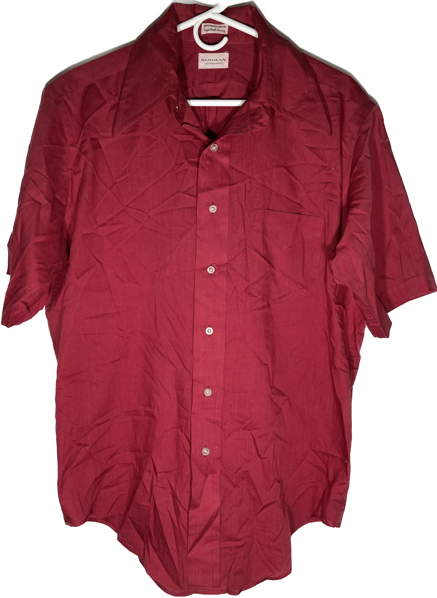 80/90's Norman Short Sleeve Button Up - Large - 23” x 30”