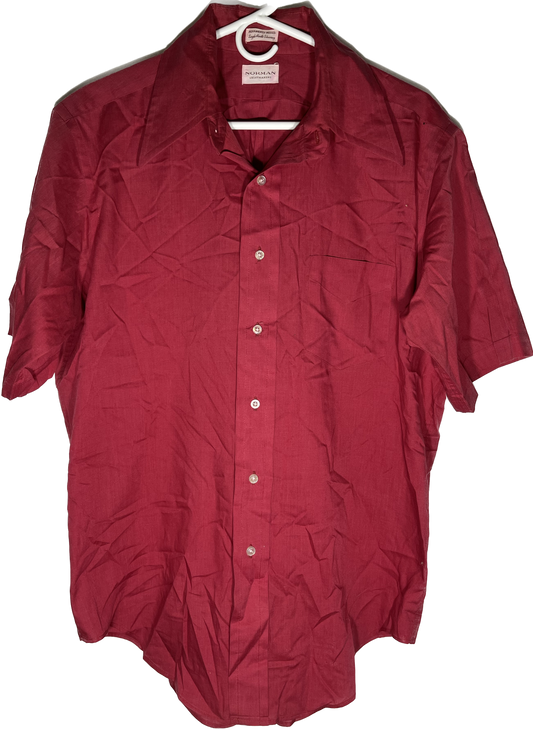 80/90's Norman Short Sleeve Button Up - Large - 23” x 30”