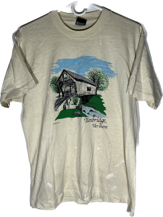 80/90's Screen Stars Best Vermont Tshirt - Small - 19” x 25.5”