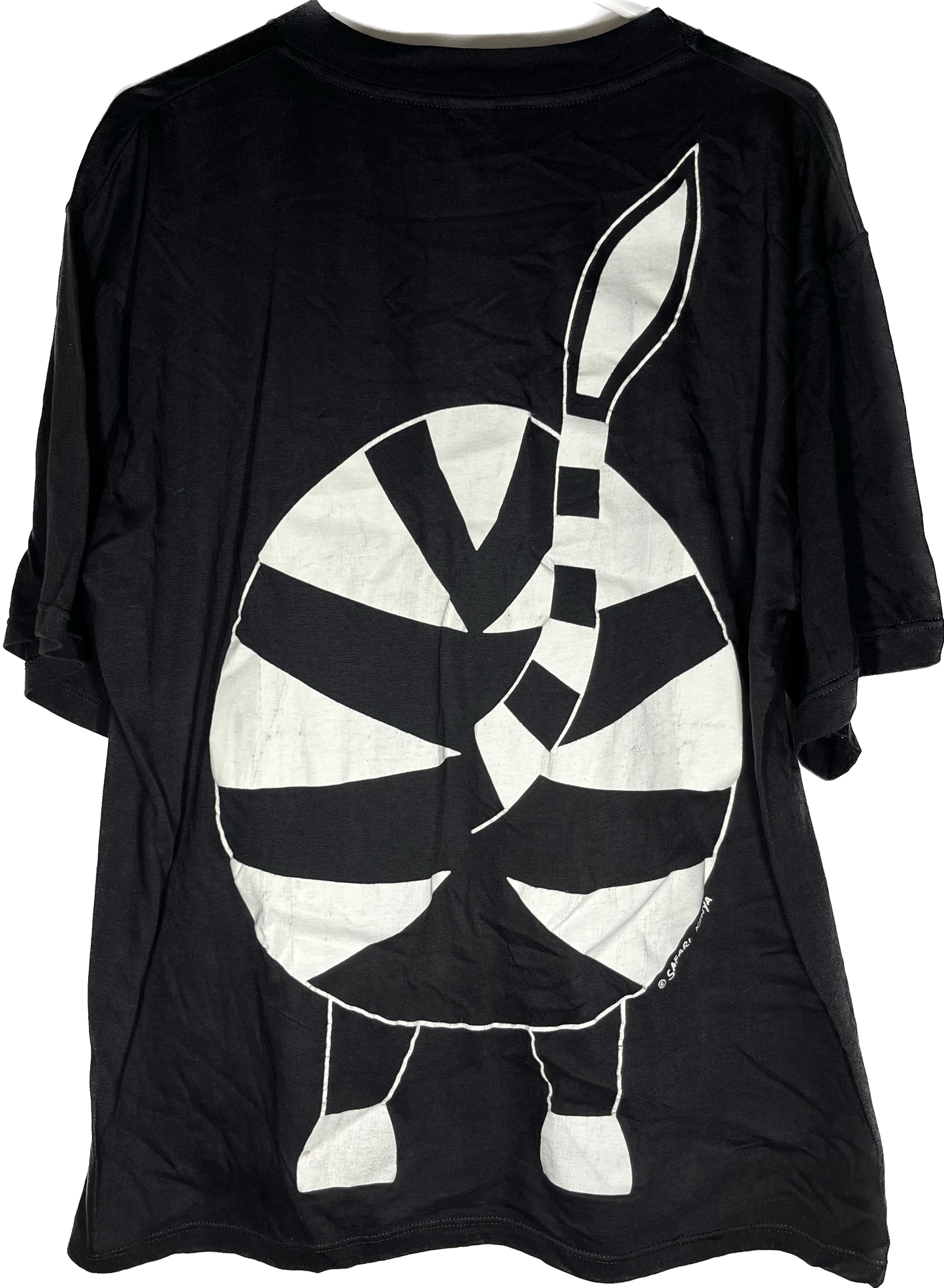 90's Zebra Double Sided Tshirt - Large - 22” x 26”