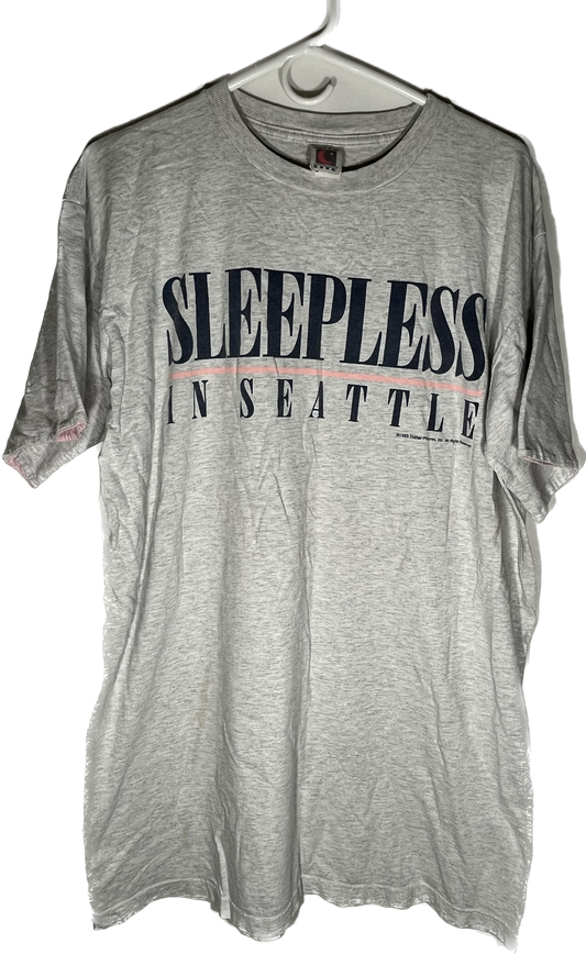 90's Sleepless in Seattle Double Sleeved Tshirt - Large - 23.5” x 32”