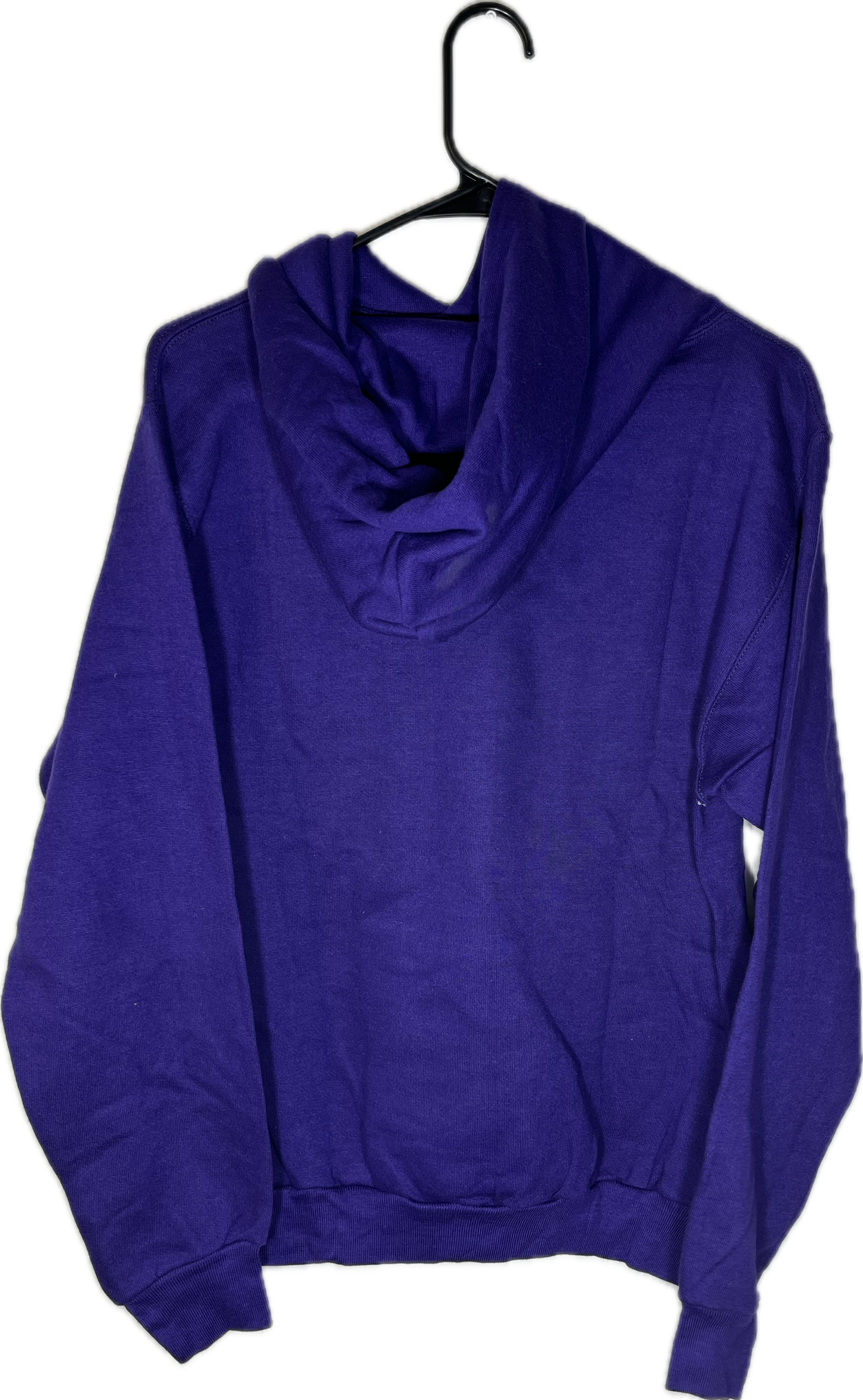 80’s Russell Athletic Blank Purple Hoodie Sweatshirt - Small - 19” x 25”