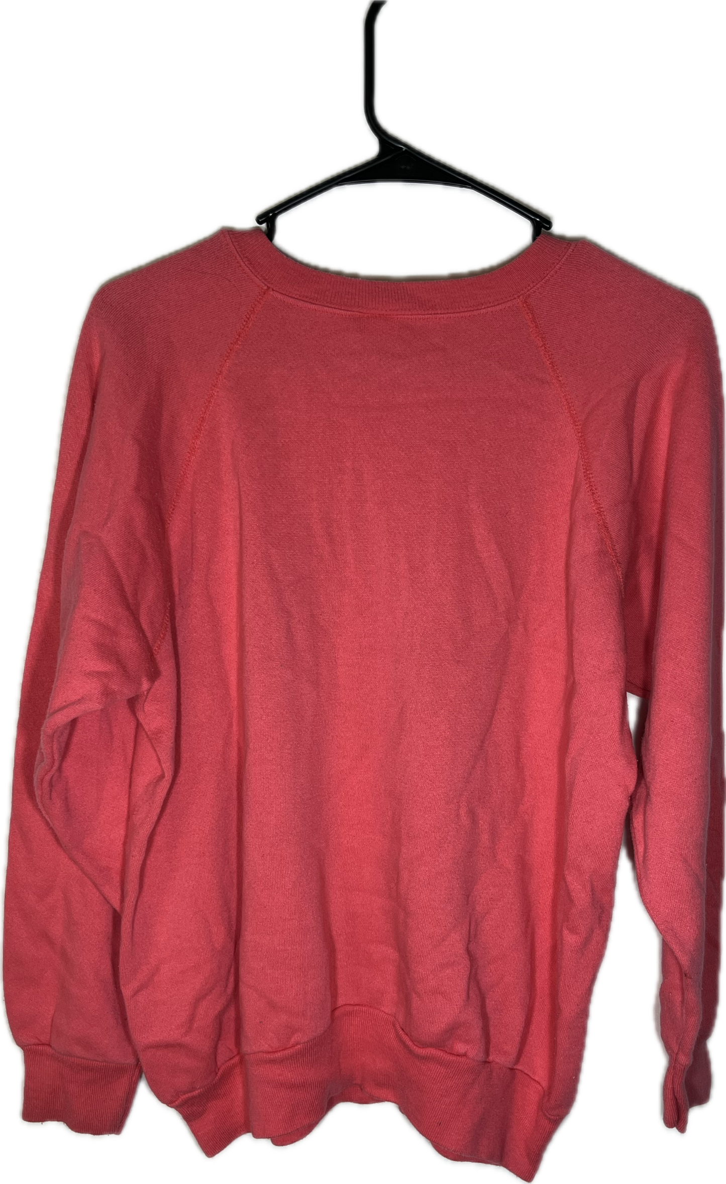 80’s Reeves Blank Pink Boxy Crewneck Sweatshirt - Medium - 20.5” x 23.5”