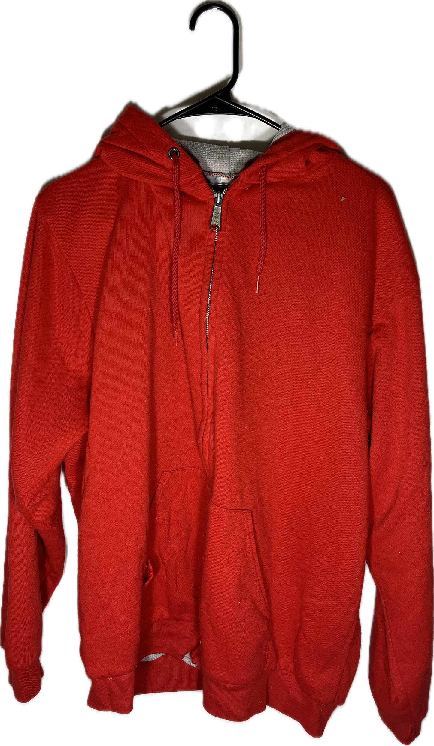 AAAAA 80’s Muleskins Boxy Thermal Zip Up Hoodie Sweatshirt - XLarge - 25.5” x 27.5”