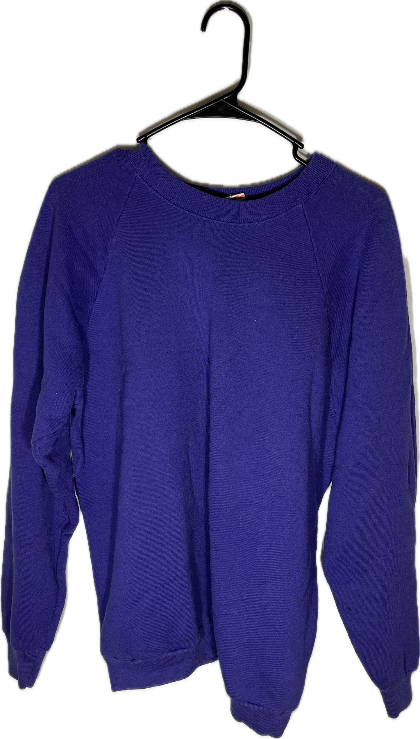 90’s FOTL Blank Purple Crewneck Sweatshirt - Large - 23” x 26.5”