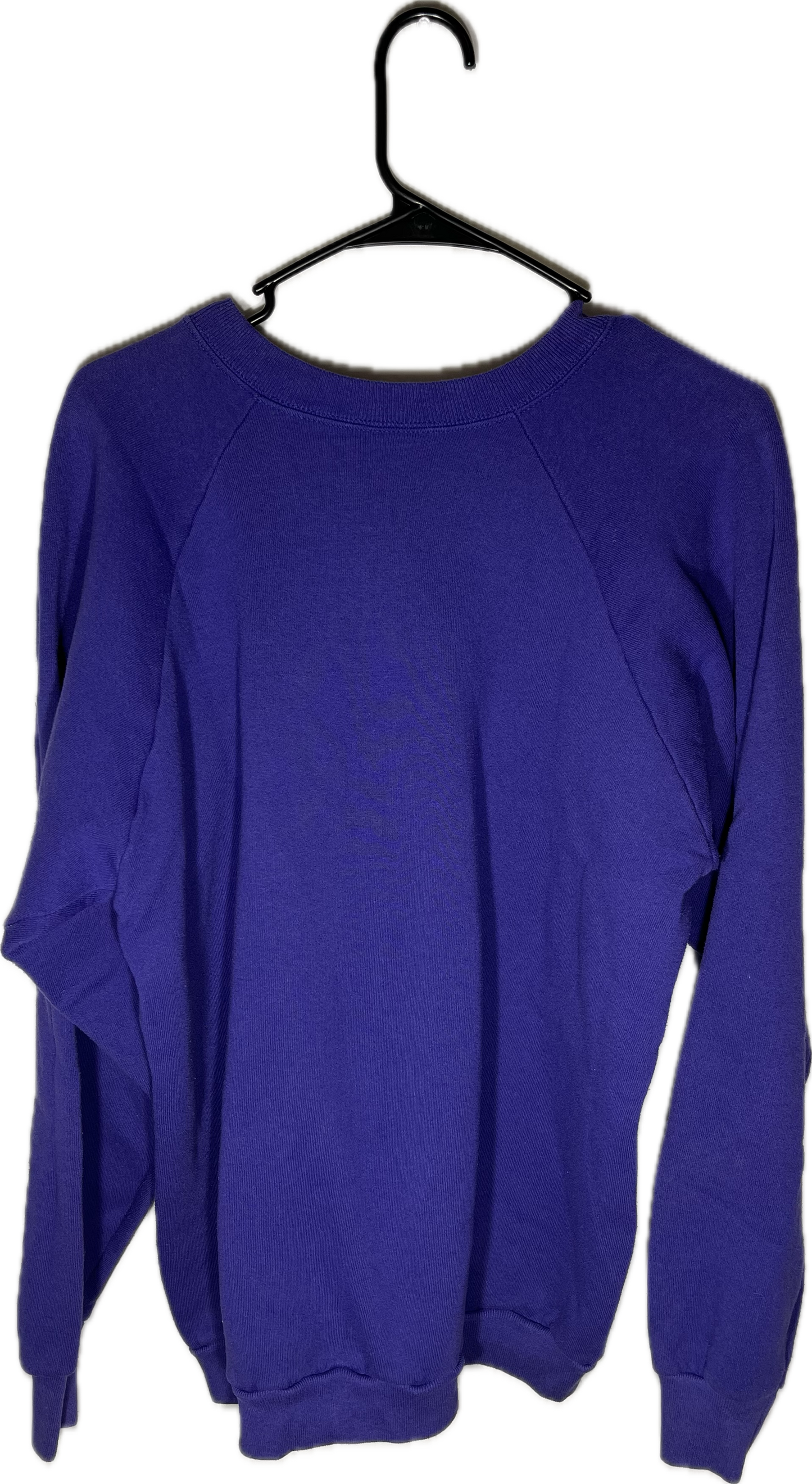 90’s FOTL Blank Purple Crewneck Sweatshirt - Large - 23” x 26.5”