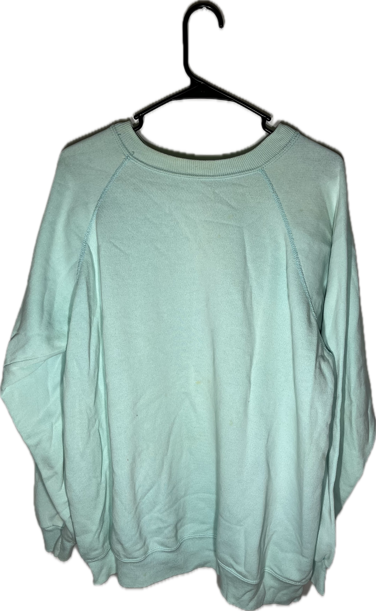 90’s Hanes Her Way Blank Teal Boxy Crewneck Sweatshirt - XLarge - 24.5” x 26.5”