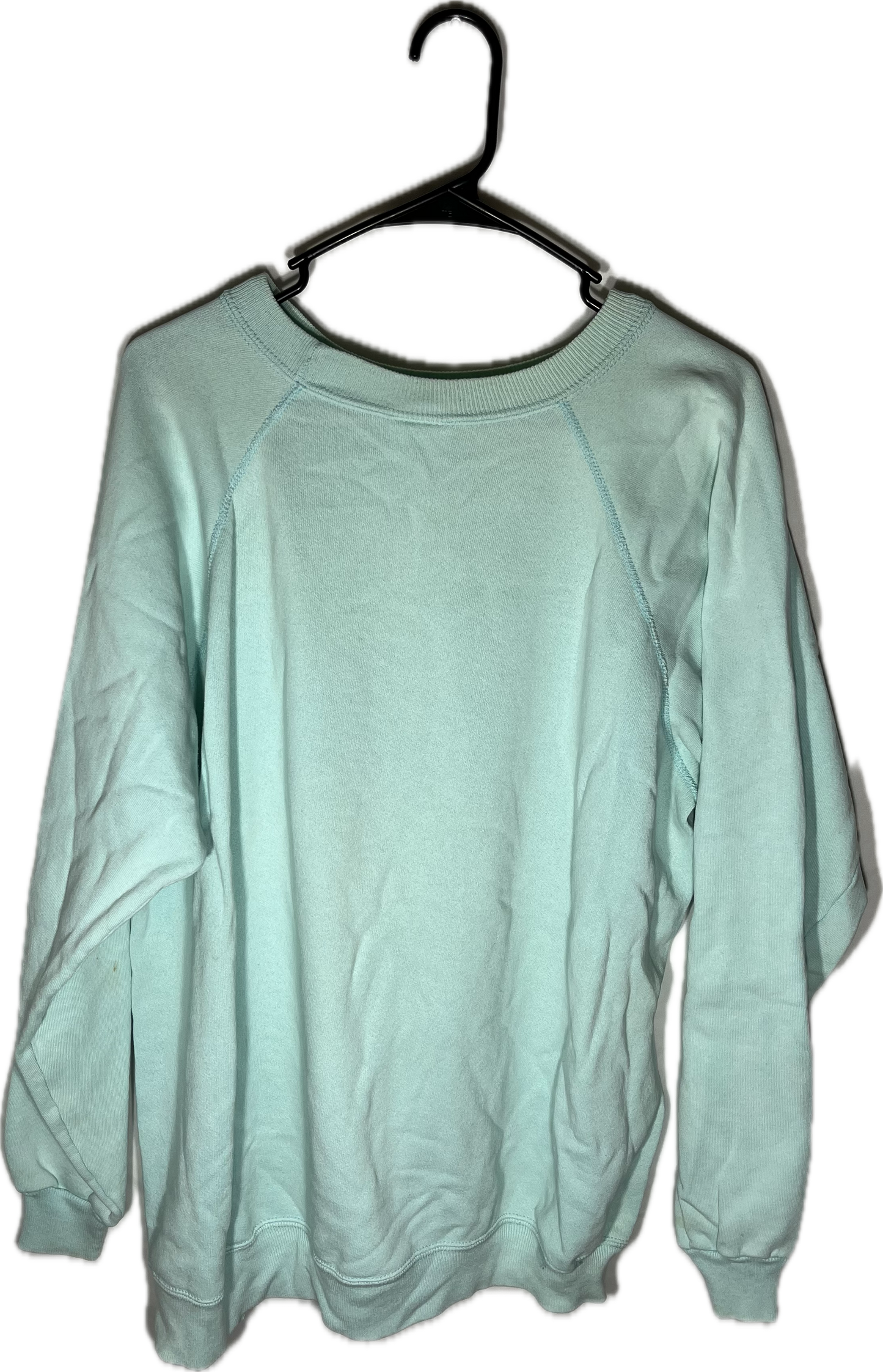 90’s Hanes Her Way Blank Teal Boxy Crewneck Sweatshirt - XLarge - 24.5” x 26.5”