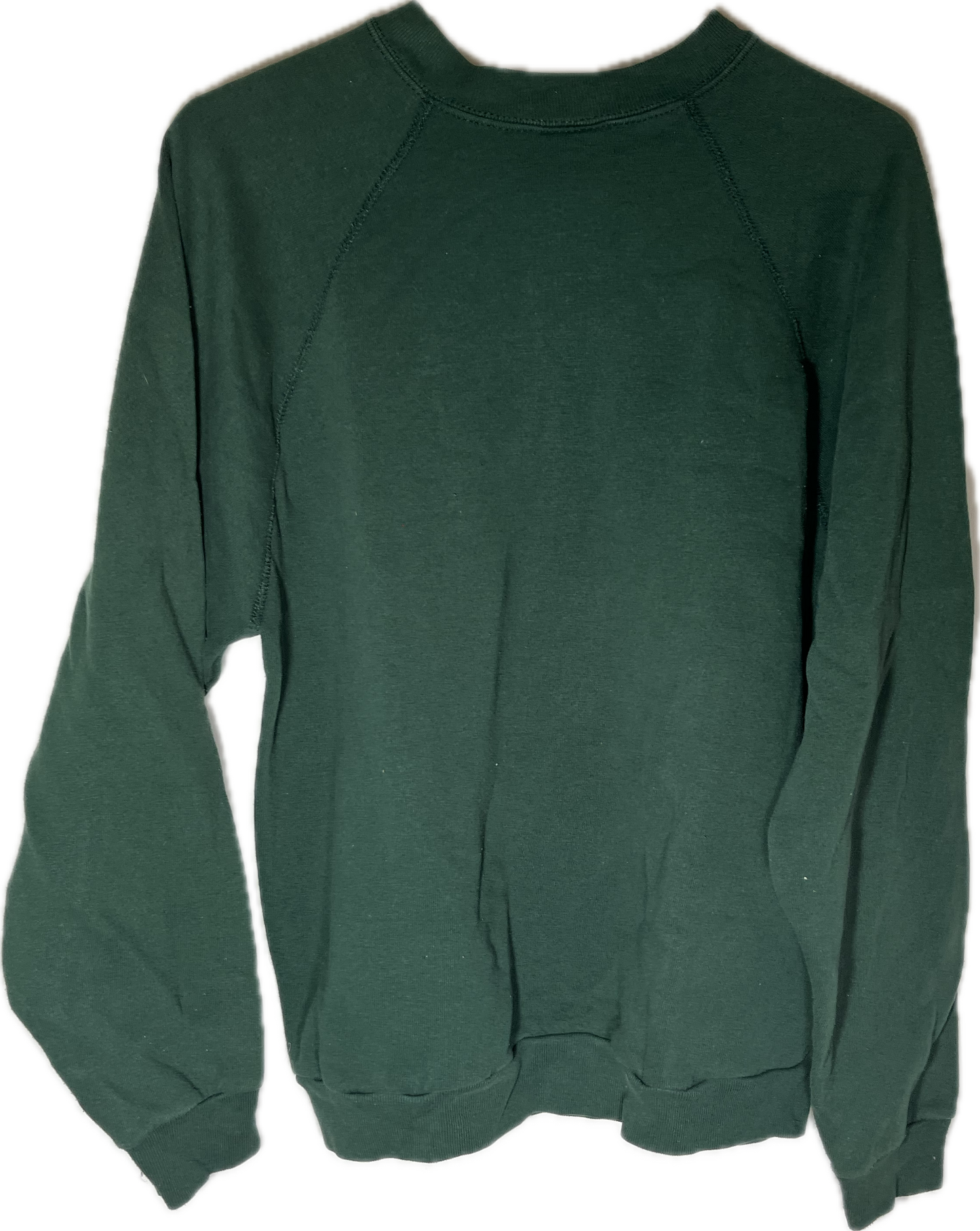 90’s Tultex Blank Green Crewneck Sweatshirt - Medium - 20” x 25”