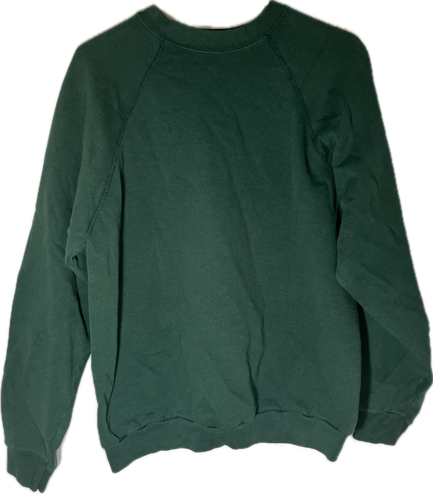 90’s Tultex Blank Green Crewneck Sweatshirt - Medium - 20” x 25”