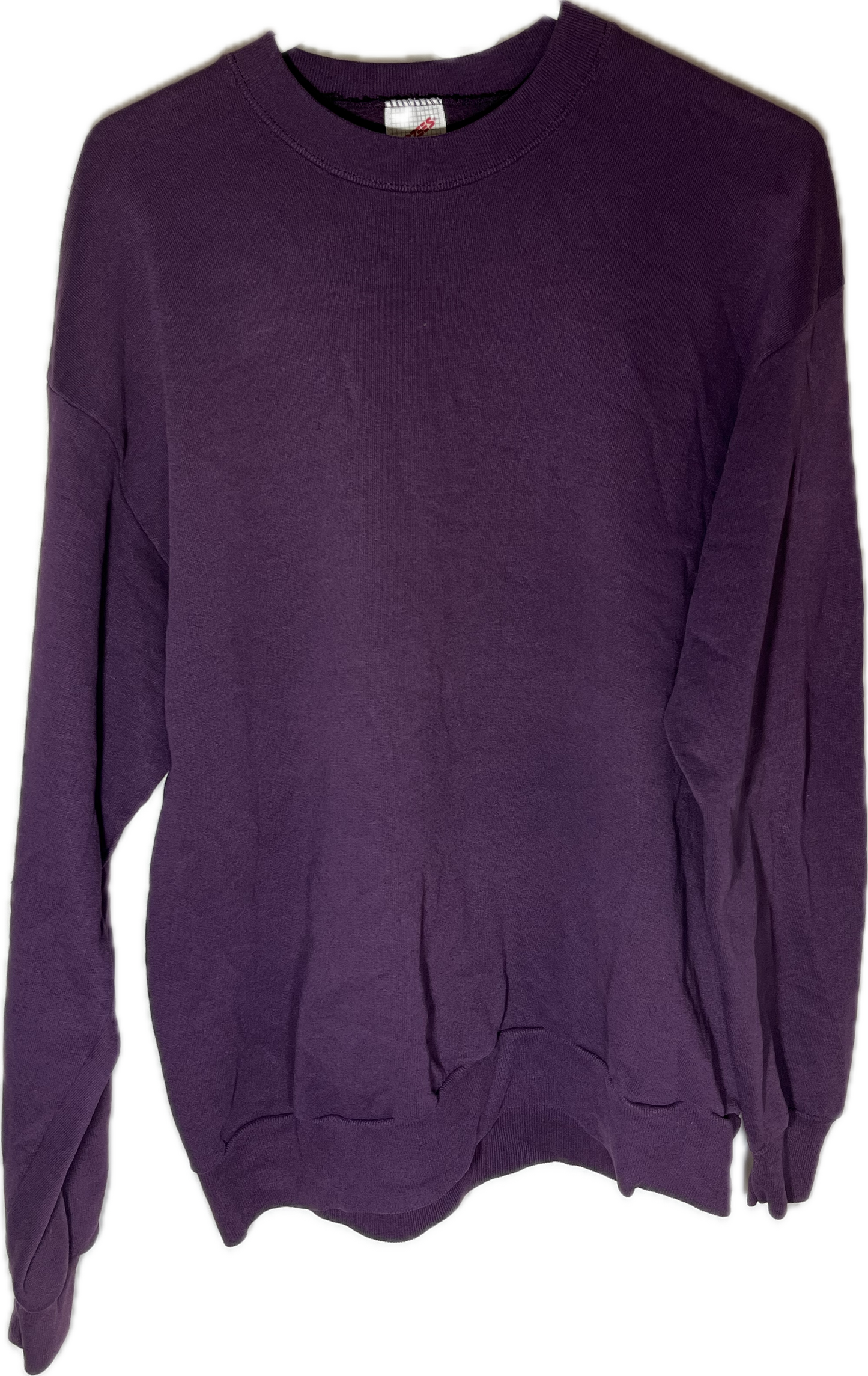 90’s Jerzees Blank Plum Crewneck Sweatshirt - Medium - 20” x 26”