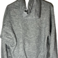 80’s Bassett Walker Blank Boxy Grey Zip Up Hoodie Sweatshirt - Large - 22” x 23”