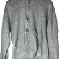 80’s Bassett Walker Blank Boxy Grey Zip Up Hoodie Sweatshirt - Large - 22” x 23”