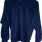 80’s Medallion Blank Navy Crewneck Sweatshirt - Small - 18.5” x 20”