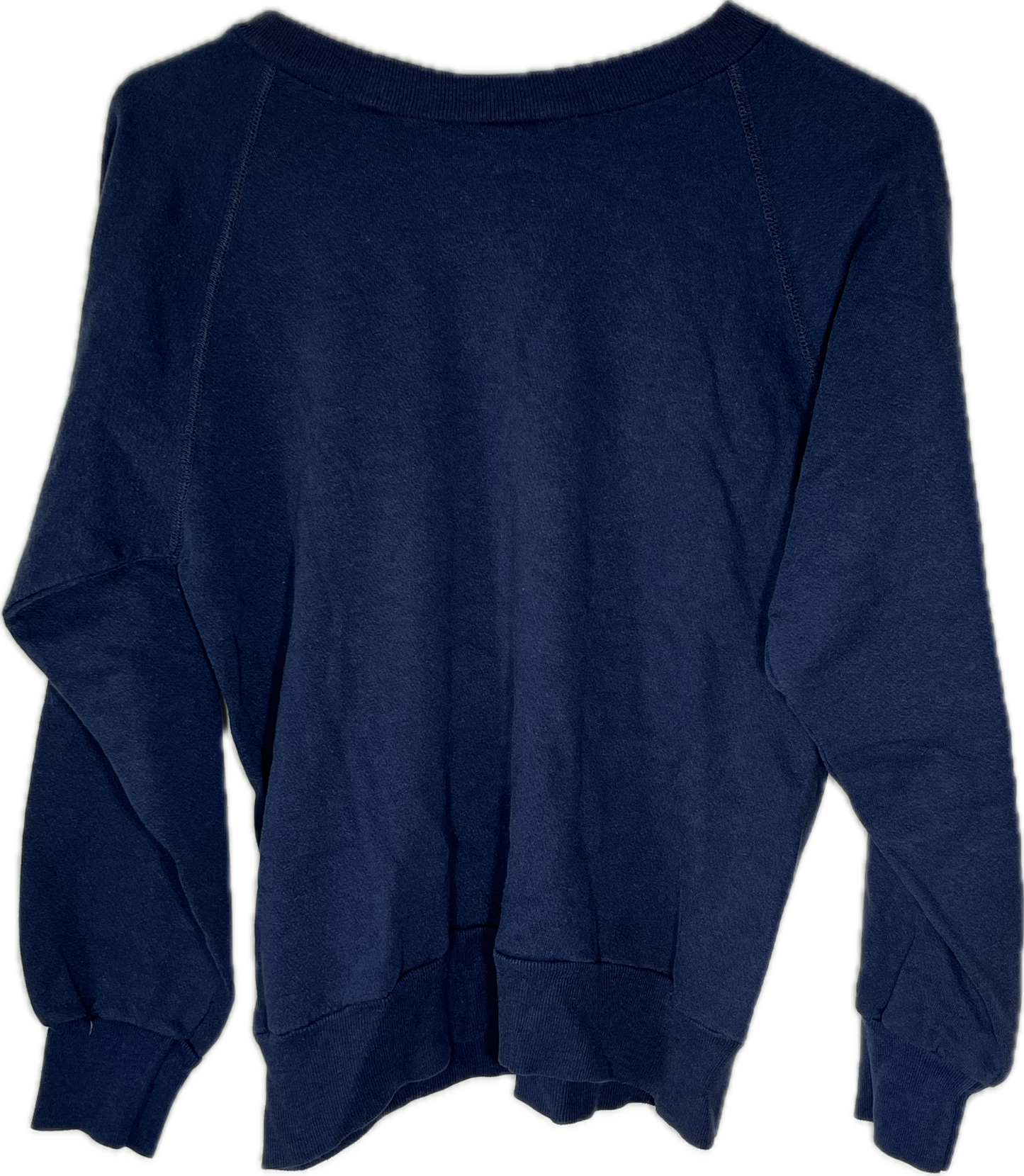 80’s Medallion Blank Navy Crewneck Sweatshirt - Small - 18.5” x 20”