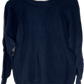 80’s Sears Kings Road Blank Boxy Navy Crewneck Sweatshirt - Medium - 20” x 21”