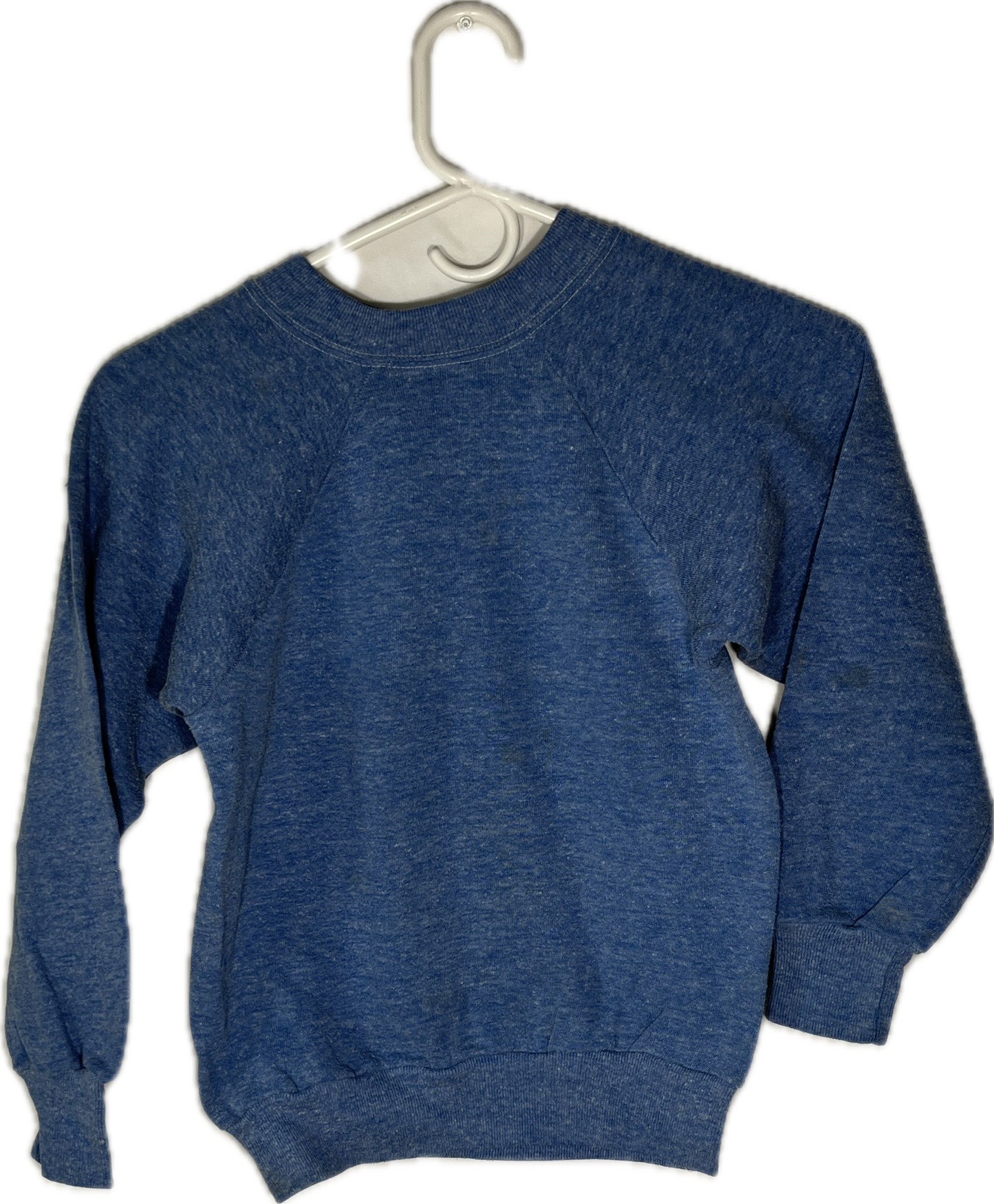 70’s Blank Blue Crewneck Sweatshirt - XSmall - 14” x 18”