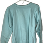 80's Reeves Blank Boxy Light Teal Crewneck Sweatshirt - Large - 22.5” x 21”