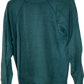 80’s Blank Green Distressed Boxy Crewneck Sweatshirt - Medium - 21” x 22”